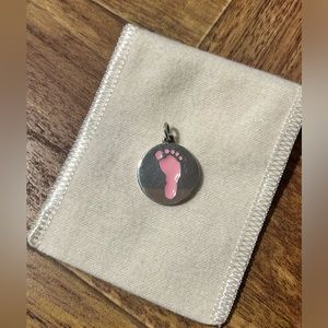 James Avery | Pink Enamel Footprint Charm